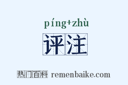 评注是什么意思的图片